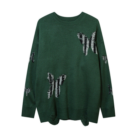 Women Sweater Vintage Butterfly Sweater Casual