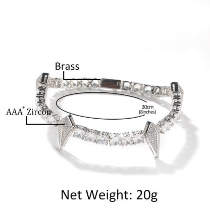 Bracelet Black Panther Bracelet with Diamonds Hip Hop Ins Copper Spectrum St. Valentine's