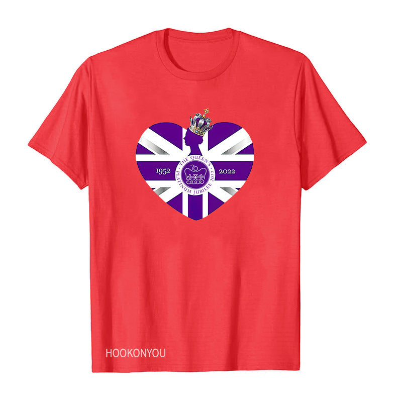 Inspired by Queen's Platinum Jubilee 2022 Elizabeth 70 Years T-shirt Graphic Print Crew Neck Short Sleeve