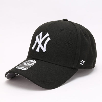 Dodgers and Yankees Baseball Cap 47brand Baseball Hat Men's Hard Top Big Logo NY Embroidered Wine Red