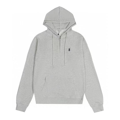 Ralph Lauren Coat RL Embroidered LOGO Half Zip Hooded Jacket