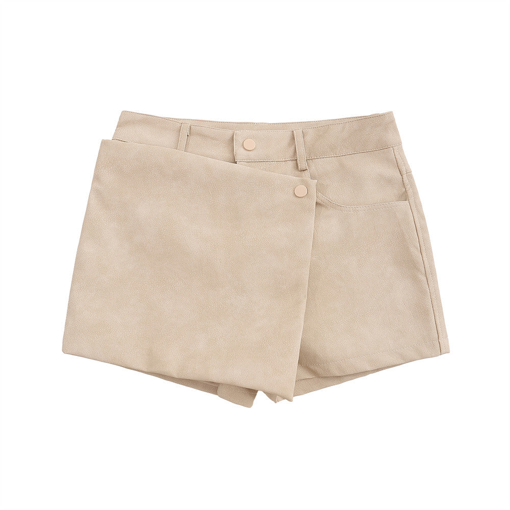 Women Shorts Zipper Removable Short Culottes