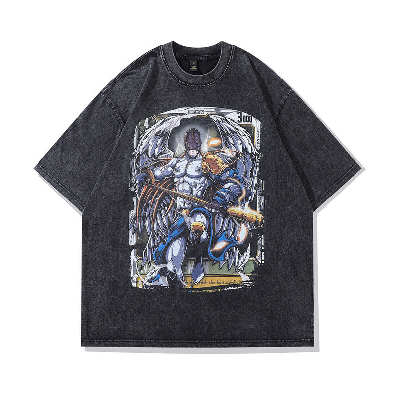 Men's T-Shirt Short-Sleeved T-shirt Men's and Women's Retro