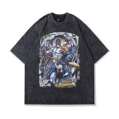 Men's T-Shirt Short-Sleeved T-shirt Men's and Women's Retro