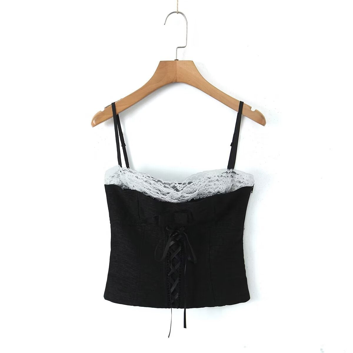 Women Tops Spring/Summer Bow Bandage Lace Strap Sexy Top
