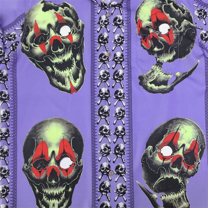 GUILTYPARTIES TIGER Shirts STUDIO Tattooed Skull, Short Sleeve Shirt