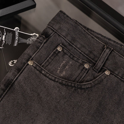CHH Chrome Hearts Jeans Unisex Casual Loose Jeans