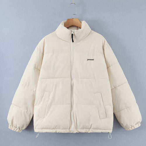 Women Cotton Coat Winter Warm Lightweight Zipper
