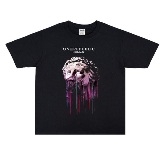 Rock Star T Shirt One Republic Rock Band Cotton T-shirt Short Sleeve Loose Men and Women Casual