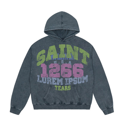 Unisex Hoodies Saint Michael Old Loose Hoodie