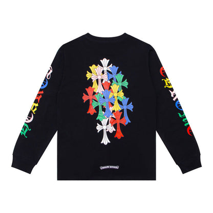 Chh Chrome Heart Long Sleeve Shirt Unisex Fashion Loose Long Sleeve Shirt