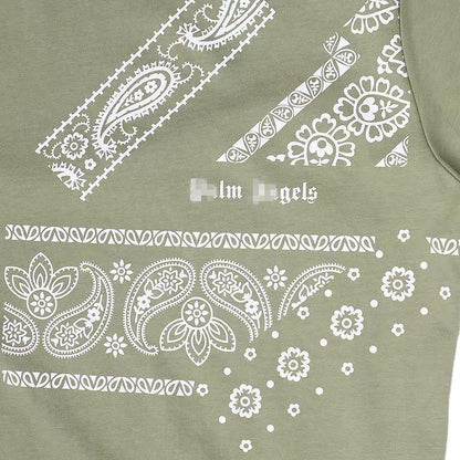 Palm Angle T Shirts Retro Loose Couple