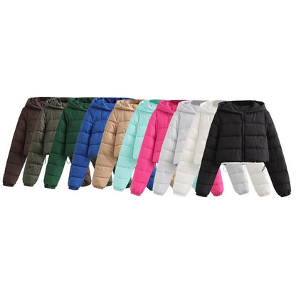 Women Cotton Coat Simple down Jacket