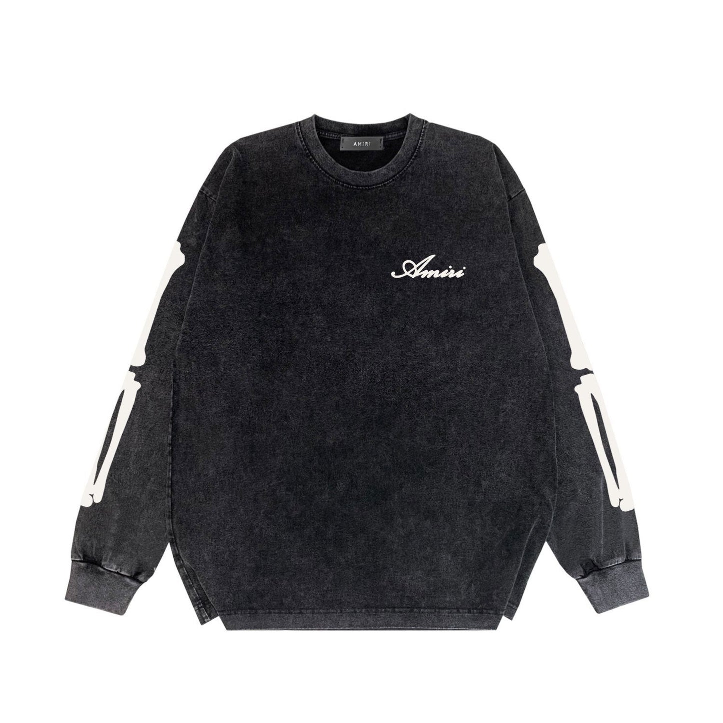 Amiri Long-Sleeve Shirt Bone Print Vintage Long Sleeve T-shirt