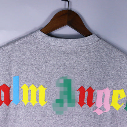 Palm Angle T Shirts Colorful Foam Logo Printing