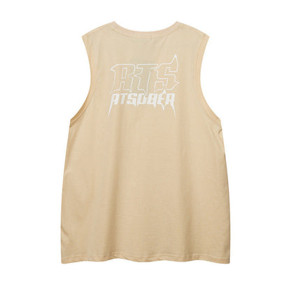 Men Vest Sleeveless T-shirt Men's and Women's Oversize Hip Hop Sports Vest