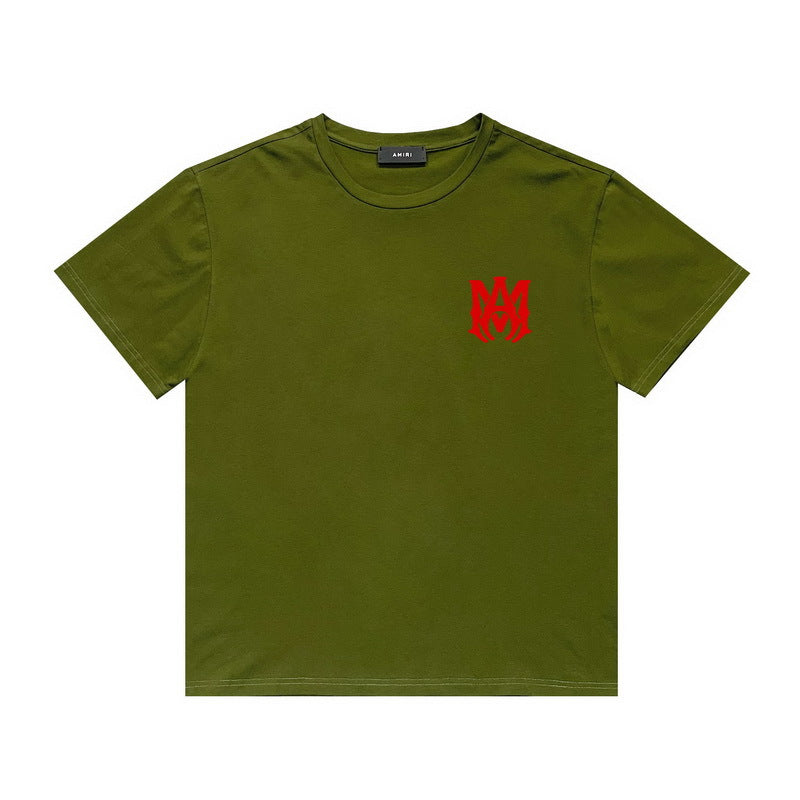 Amiri T Shirt Letter Print Casual round Neck Short Sleeve T-shirt