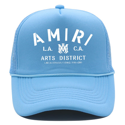 Amiri Hat Alphabet Print Shade Baseball Cap Outdoor Cap
