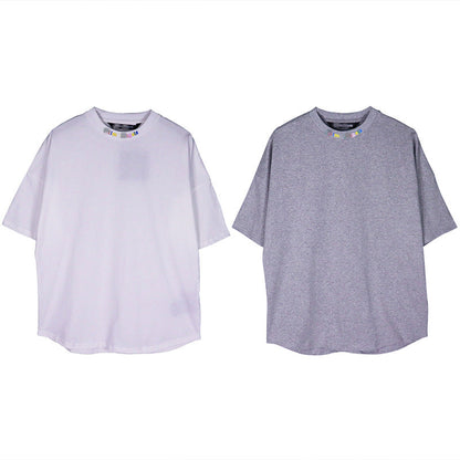 Palm Angle T Shirts Colorful Foam Logo Printing