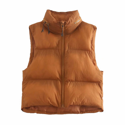Women Cotton Coat Lightweight down Vest Winter