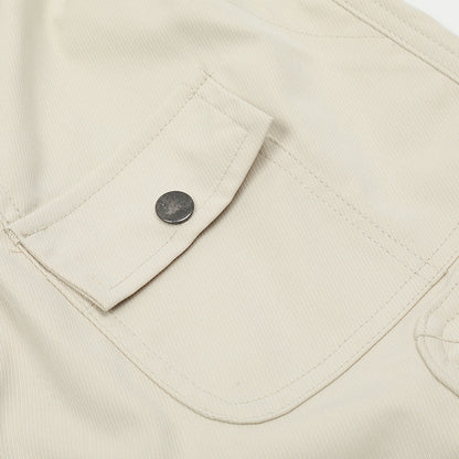 Men Shorts with Belt Workwear Multi-Pocket Loose