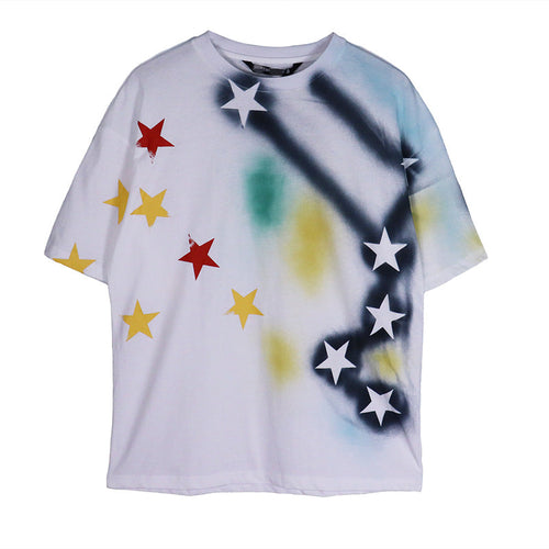 Palm Angle T Shirts Graffiti Tie-Dye XINGX Wired Printing