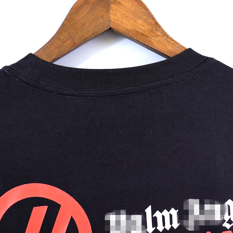 Palm Angle T Shirts Red Small Logo Half Sleeve Shirt