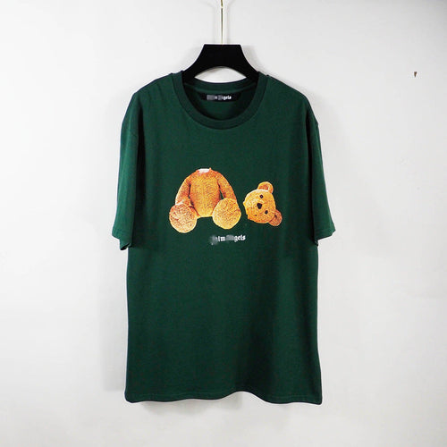 Palm Angle T Shirts Broken Teddy Bear Couple Loose