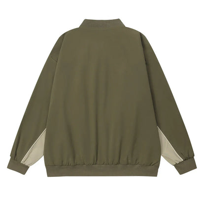 Men Jacket Coat Sports Loose Casual Baseball Uniform
