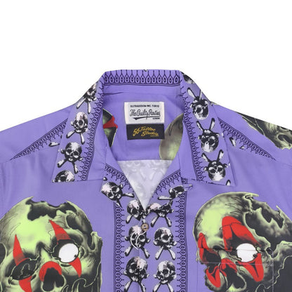 GUILTYPARTIES TIGER Shirts STUDIO Tattooed Skull, Short Sleeve Shirt