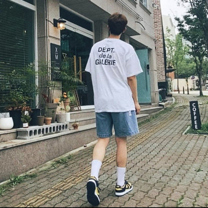 Gallery Dept T-Shirt Alphabet Slogan Short Sleeve T-Shirt
