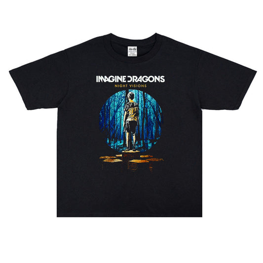 Rock Star T Shirt Dream Dragon Band Dream Dragon Mystery Band Printed T-shirt