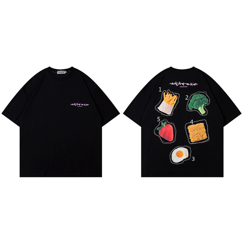 Men's T-Shirt Printed T-shirt Men's and Women's Short Sleeve