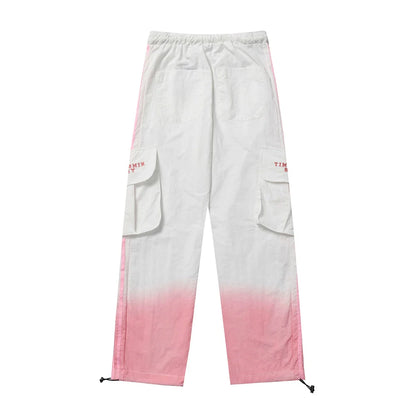 Men Sweatpants Casual Pants Men Straight-Leg Trousers Spring/Summer Workwear with Pocket Elastic Waist Baggy Pants