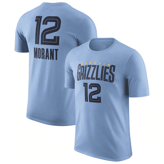 NBA T-Shirts NBA Jersey T-Shirt Grizzlies Morant Basketball Jacket Short Sleeve