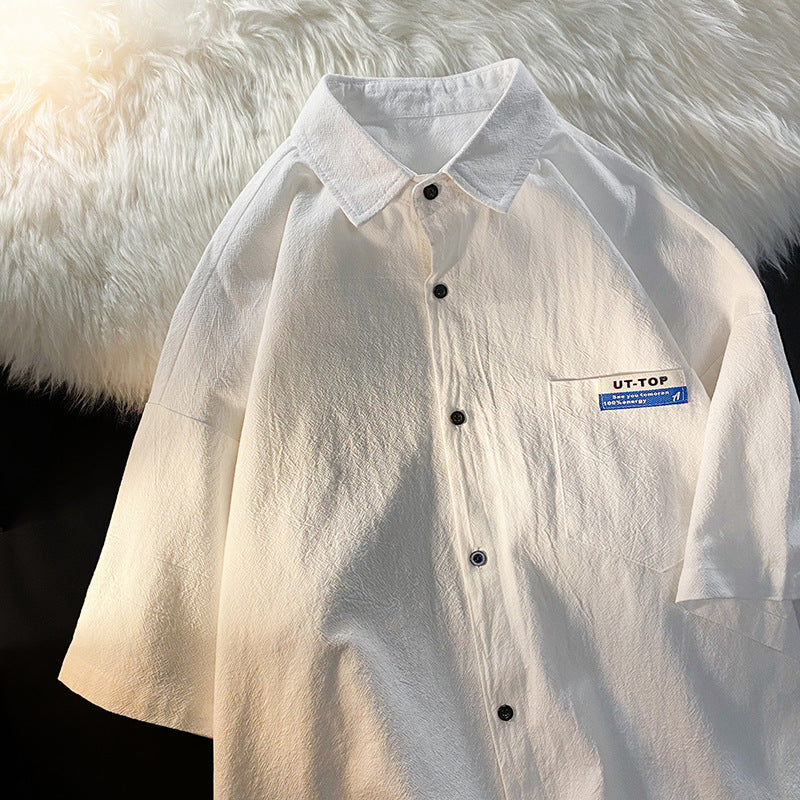 Men's Shirts Retro Summer Loose All-Matching