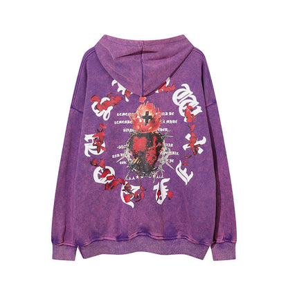 Men Hoodie Distressed Hoodie Men's and Women's Vibe Hoodie