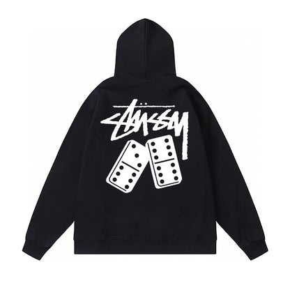 Stussy Hoodie Fall/Winter Fleece Hooded Sweater
