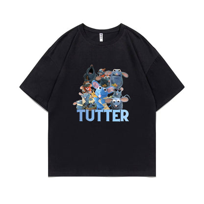 Tutter Rat Meme T-shirt Funny Mouse Print T Shirts