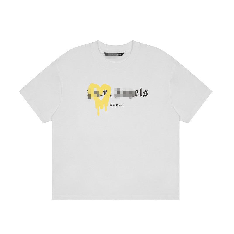 Palm Angle T Shirts Heart Printing Loose