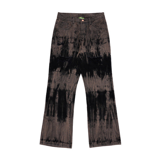 Men Jeans Old School Loose Wide Leg High Street Straight Jeans