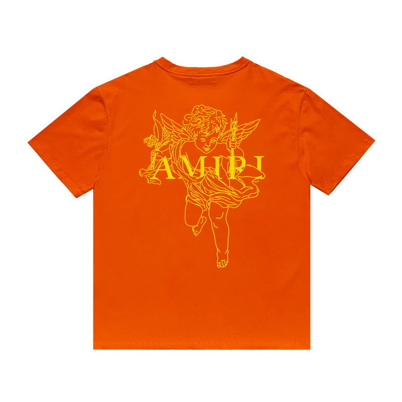 Amiri T Shirt Printed Casual Hip Hop round Neck Short Sleeve T-shirt