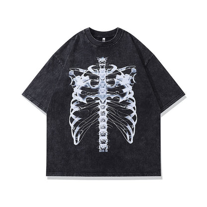 Men's T-Shirt Short-Sleeved T-shirt Men's and Women's Retro