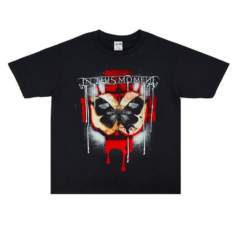 Rock Star T Shirt Magic Phantom in This Moment Band Printed T-shirt Short Sleeve Loose Men and Women