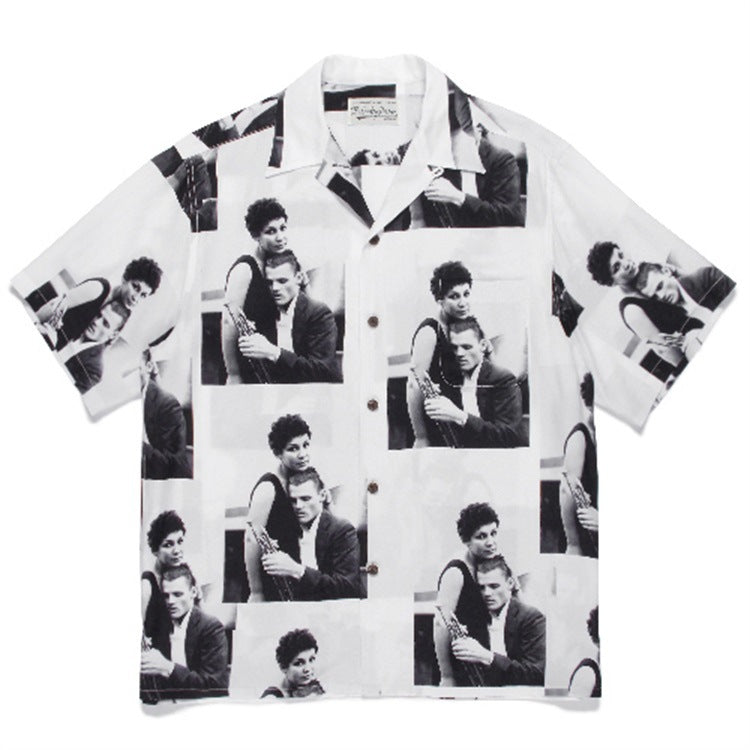 GUILTYPARTIES TIGER Shirts Jazz Yosuke short-sleeved shirt