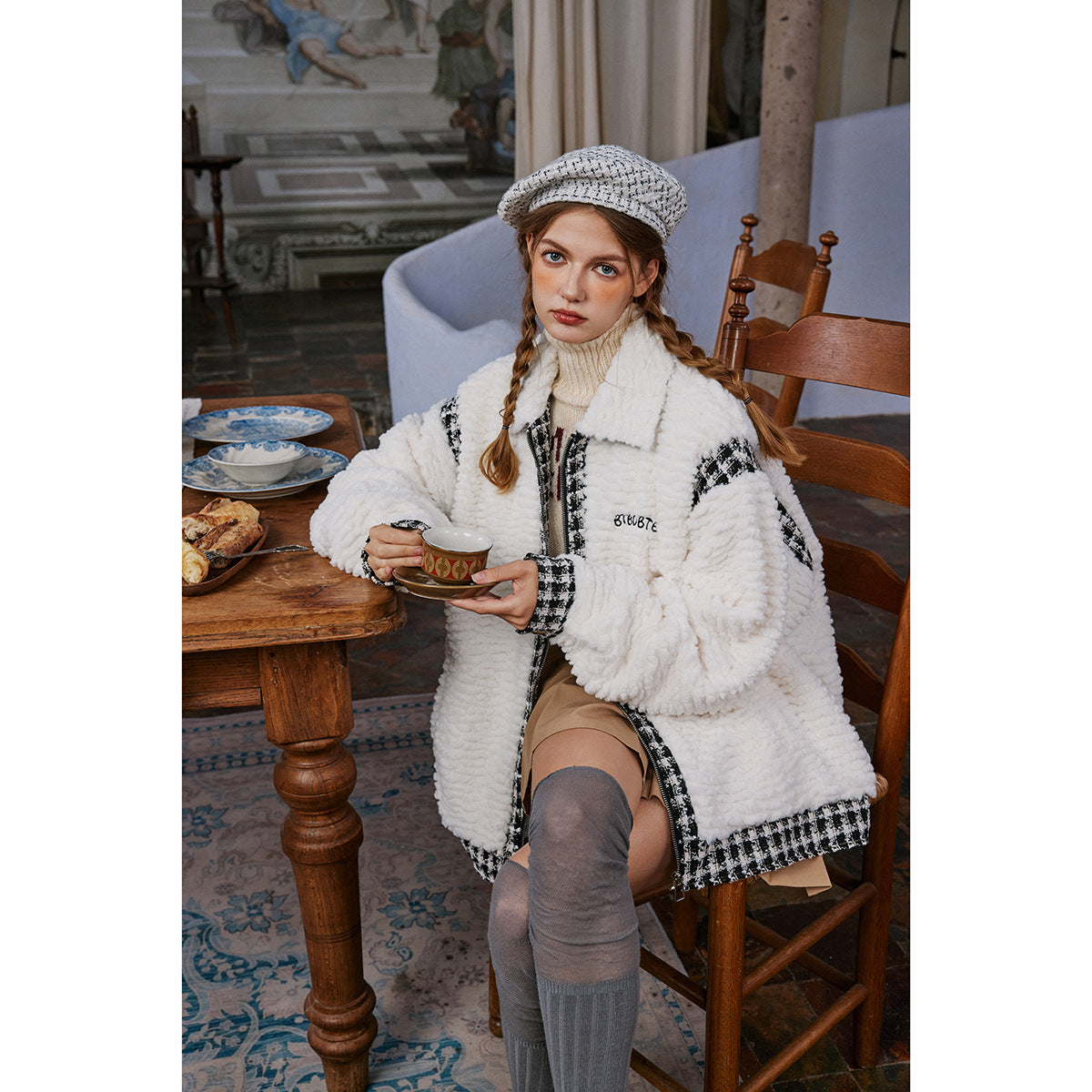 Unisex Coat Plush Padded Jacket Cotton Padded Coat Warm