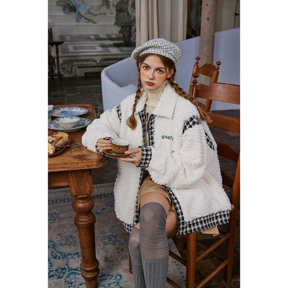Unisex Coat Plush Padded Jacket Cotton Padded Coat Warm