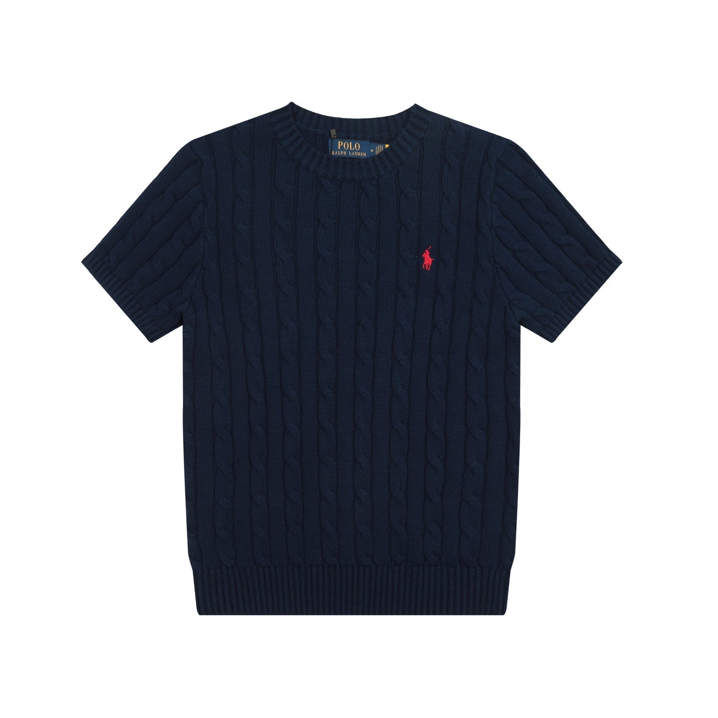 Ralph Lauren Knitted sweaters Ralph Lauren Knitted Short Sleeved Shirt Small Standard Twist Knitted Crew Neck Short Sleeve