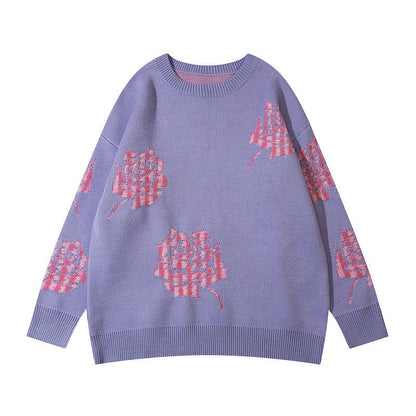 Women Sweater Love Sweater Loose Couple