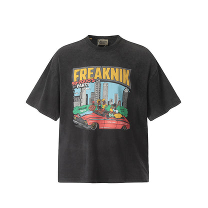 Unisex T-Shirts Anime Car Print GALLERY DEPT Old T-Shirt